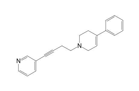 3-[4-(4-phenyl-3,6-dihydro-2H-pyridin-1-yl)but-1-ynyl]pyridine