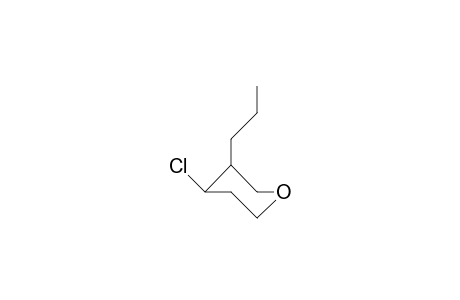 cis-4-Chloro-3-propyl-tetrahydropyran