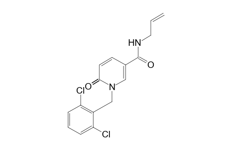 N-ALLYL-1-(2,6-DICHLOROBENZYL)-1,6-DIHYDRO-6-OXONICOTINAMIDE