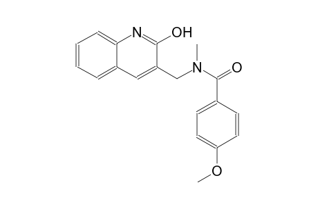 N-[(2-hydroxy-3-quinolinyl)methyl]-4-methoxy-N-methylbenzamide