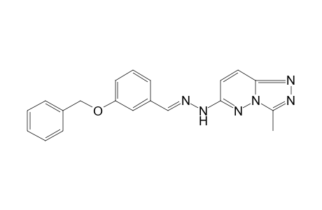 3-Methyl-N-[(E)-(3-phenylmethoxyphenyl)methylideneamino]-[1,2,4]triazolo[4,3-b]pyridazin-6-amine
