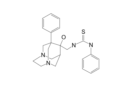 1-Phenyl-9-(3-phenylthioureido)methyl-3,6-diazahomoadamantan-9-ol