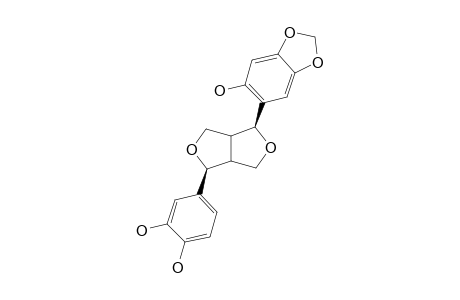 6-(4'',5''-DIHYDROXYPHENYL)-2-[2'-HYDROXY-4',5'-(METHYLENEDIOXY)-PHENYL]-3,7-DIOXABICYCLO-[3.3.0]-OCTANE;PEAK-A