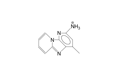 2-Amino-4-methyl-dipyrido(1,2-A:3',2'-D)imidazole cation