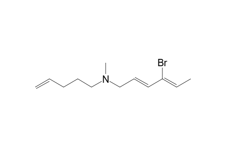 1-Amino-4-bromo-N-methyl-N-(1-pent-4-enyl)-(2E,4Z)-2,4-hexadiene