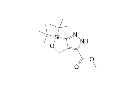 Methyl 6,6-di(tert-butyl)-4(2),6-dihydro-1(4)H-[1,2]oxasilolo[3,4-c]pyrazole-3-carboxylate