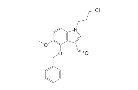 1-(3-Chloranylpropyl)-5-methoxy-4-phenylmethoxy-indole-3-carbaldehyde
