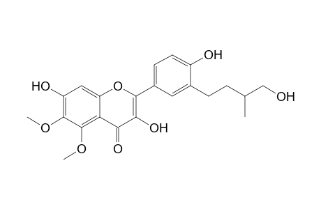 3,7-Dihydroxy-2-[4-hydroxy-3-(4-hydroxy-3-methyl-butyl)phenyl]-5,6-dimethoxy-chromen-4-one