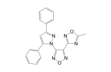 3-[4-(3,5-Diphenyl-1H-pyrazol-1-yl)-1,2,5-oxadiazol-3-yl]-5-methyl-1,2,4-oxadiazole