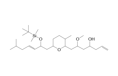 7-(6-[2-(tert-Butyldimethylsilyloxy)-6-methylhept-3-enyl]-3-methyltetrahydropyran-2-yl}-6-methyloxyhept-1-en-4-ol