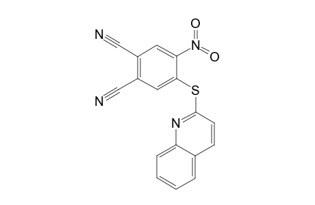 1,2-Benzenedicarbonitrile, 4-nitro-5-(2-quinolinylthio)-