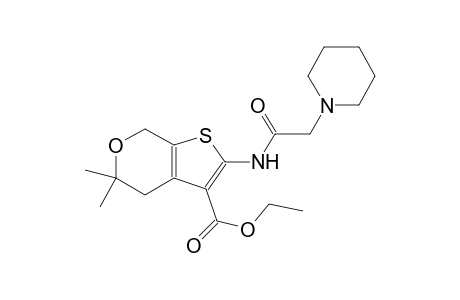 ethyl 5,5-dimethyl-2-[(1-piperidinylacetyl)amino]-4,7-dihydro-5H-thieno[2,3-c]pyran-3-carboxylate