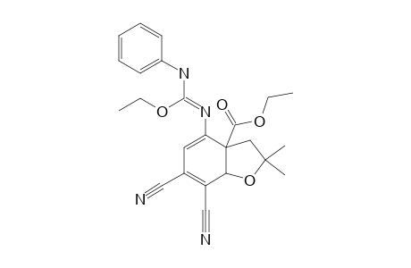 6,7-DICYANO-4-(2-ETHYL-1-PHENYL-3-ISOUREIDO)-2,3,3A,7A-TETRAHYDRO-2,2-DIMETHYLBENZOFURANE-3A-CARBOXYLIC-ACID,ETHYLESTER