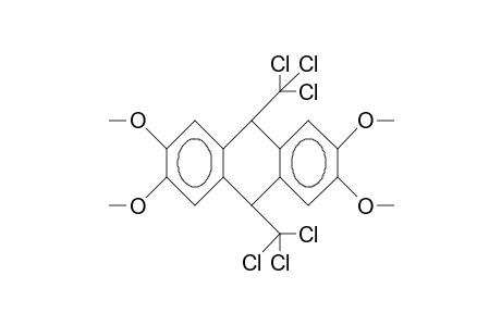 cis-9,10-Bis(trichloromethyl)-2,3,6,7-tetramethoxy-9,10-dihydro-anthracene