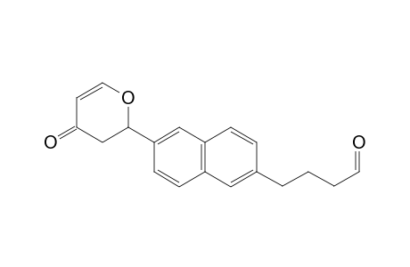4-(6-(4-oxo-3,4-dihydro-2H-pyran-2-yl)naphthalen-2-yl)butanal