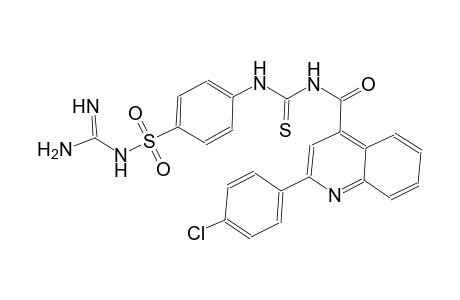 4-[({[4-({[amino(imino)methyl]amino}sulfonyl)anilino]carbothioyl}amino)carbonyl]-2-(4-chlorophenyl)quinoline