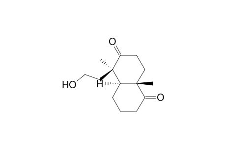 1,6(2H,5H)-Naphthalenedione, hexahydro-5-(2-hydroxyethyl)-5,8a-dimethyl-, (4a.alpha.,5.alpha.,8a.beta.)-(.+-.)-