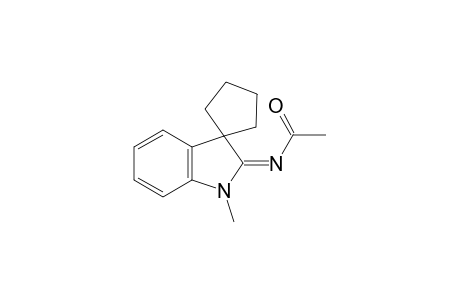 N-[1',3'-Dihydro-1'-methylspiro[cyclopentane-1,3'-[2H]-indol-2'-yliden]-acetamide