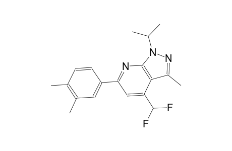 1H-pyrazolo[3,4-b]pyridine, 4-(difluoromethyl)-6-(3,4-dimethylphenyl)-3-methyl-1-(1-methylethyl)-