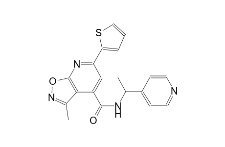 3-methyl-N-[1-(4-pyridinyl)ethyl]-6-(2-thienyl)isoxazolo[5,4-b]pyridine-4-carboxamide