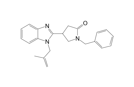 2-Pyrrolidinone, 4-[1-(2-methyl-2-propenyl)-1H-1,3-benzimidazol-2-yl]-1-(phenylmethyl)-