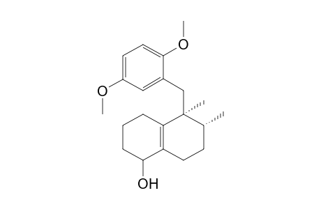 (5S,6R)-5-[(2,5-dimethoxyphenyl)methyl]-5,6-dimethyl-2,3,4,6,7,8-hexahydro-1H-naphthalen-1-ol