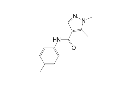 1,5-dimethyl-N-(4-methylphenyl)-1H-pyrazole-4-carboxamide