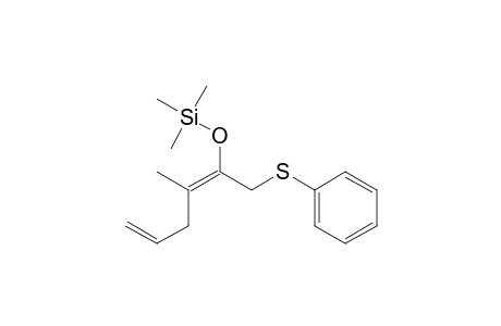 Silane, trimethyl[[2-methyl-1-[(phenylthio)methyl]-1,4-pentadienyl]oxy]-, (E)-