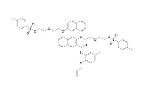 2,2'-BIS-[2-[2-[[(4-METHYLPHENYL)-SULFONYL]-OXY]-ETHOXY]-ETHOXY]-N-[5-METHYL-2-(2-PROPENYLOXY)-PHENYL]-[1,1'-BINAPHTHALENE]-3-CARBOXAMIDE