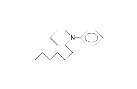 1-Phenyl-2-hexyl-1,2,5,6-tetrahydro-pyridine