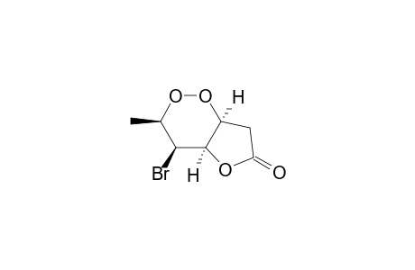 (+-)-(3R,4R,4aR,7aS)-4-bromo-3-methyl-tetrahydro-furo[3,2-c][1,2]dioxin-6-one