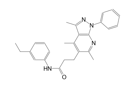 1H-pyrazolo[3,4-b]pyridine-5-propanamide, N-(3-ethylphenyl)-3,4,6-trimethyl-1-phenyl-