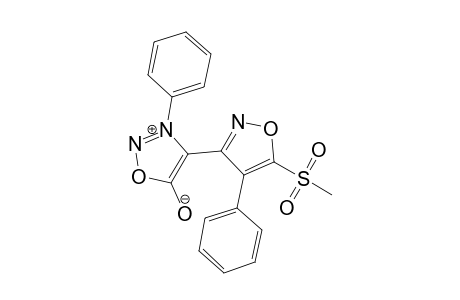 3-Phenyl-4-(4'-phenyl-5'-methylsulfonyloxazol-3'-yl)sydnone