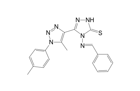 4-(benzylideneamino)-3-(5-methyl-1-p-tolyl-1H-1,2,3-triazol-4-yl)-1H-1,2,4-triazole-5(4H)-thione