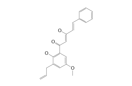 1(2-HYDROXY-3-ALLYL-5-METHOXYPHENYL)-PENT-3-HYDROXY-2,4-DIEN-1-ONE