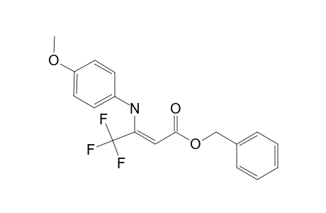 BENZYL-3-(N-4-METHOXYPHENYL)-AMINO-4,4,4-TRIFLUORO-2-BUTENOATE