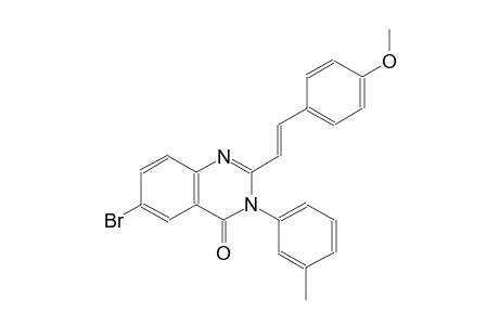 6-bromo-2-[(E)-2-(4-methoxyphenyl)ethenyl]-3-(3-methylphenyl)-4(3H)-quinazolinone