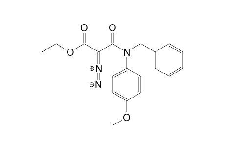 N-Benzyl-2-diazo-N-(4-methoxyphenyl)malonamic acid ethyl ester