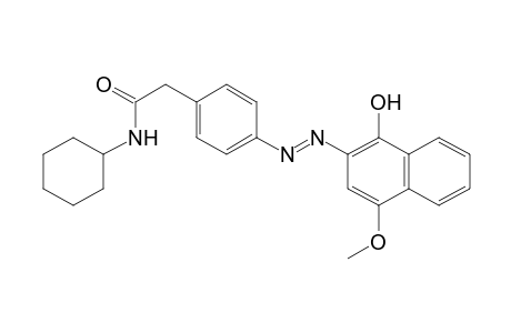 Benzeneacetamide, N-cyclohexyl-4-[2-(1-hydroxy-4-methoxy-2-naphthalenyl)diazenyl]-