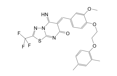 7H-[1,3,4]thiadiazolo[3,2-a]pyrimidin-7-one, 6-[[4-[2-(2,4-dimethylphenoxy)ethoxy]-3-methoxyphenyl]methylene]-5,6-dihydro-5-imino-2-(trifluoromethyl)-, (6Z)-