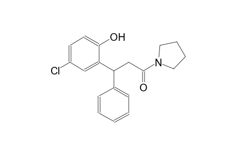phenol, 4-chloro-2-[3-oxo-1-phenyl-3-(1-pyrrolidinyl)propyl]-
