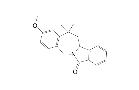 13,13-Dimethyl-7-oxo-2-methoxy-5,11b,12,13-tetrahydro-7H-isoindolo[2,1-b]benzazepine