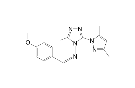 1,2,4-Triazole, 4-(4-methoxybenzylidenamino)-5-methyl-3-(3,5-dimethylpyrazol-1-yl)-