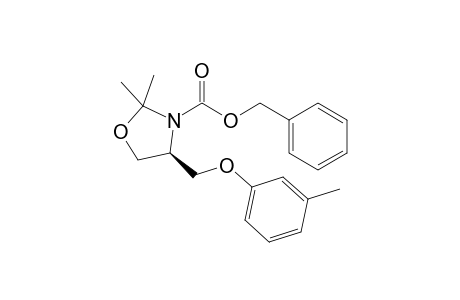 (S)-Benzyl 2,2-dimethyl-4-(m-tolyloxymethyl)oxazolidine-3-carboxylate