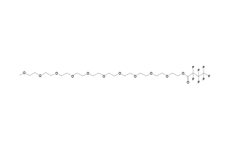 2-[2-[2-[2-[2-[2-[2-[2-[2-(2-Methoxyethoxy)ethoxy]ethoxy]ethoxy]ethoxy]ethoxy]ethoxy]ethoxy]ethoxy]ethyl 2,2,3,3,4,4,4-heptafluorobutanoate