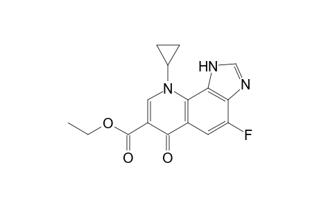 Ethyl 9-cyclopropyl-4-fluoro-6-oxo-6,9-dihydro-1H-imidazo[4,5-h]quinoline-7-carboxylate