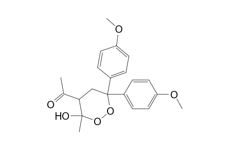 1-[3-hydroxy-6,6-bis(4-methoxyphenyl)-3-methyl-4-dioxanyl]ethanone