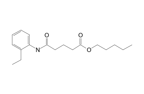 Glutaric acid, monoamide, N-(2-ethylphenyl)-, pentyl ester