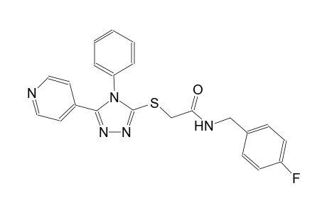 N-(4-fluorobenzyl)-2-{[4-phenyl-5-(4-pyridinyl)-4H-1,2,4-triazol-3-yl]sulfanyl}acetamide