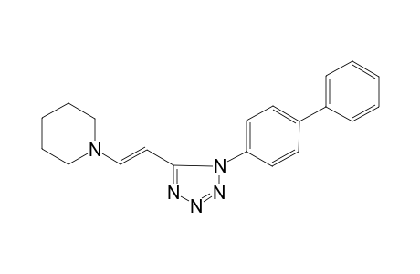 1-[(E)-2-(1-[1,1'-Biphenyl]-4-yl-1H-tetraazol-5-yl)ethenyl]piperidine